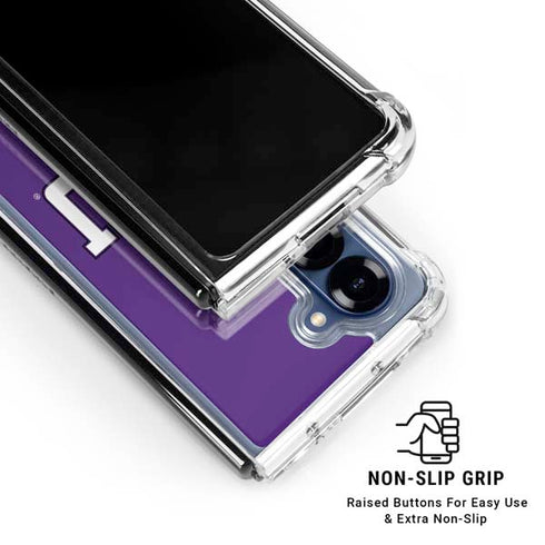 Texas Christian University Mascot Galaxy Z Fold6 Clear Case