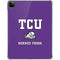 Texas Christian University Mascot iPad Pro 11in (2024) Clear Case