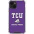 Texas Christian University Mascot iPhone 14 Plus Clear Case