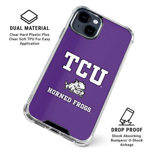 Texas Christian University Mascot iPhone 15 Clear Case