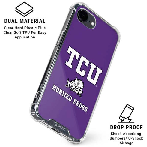 Texas Christian University Mascot iPhone 16e Clear Case