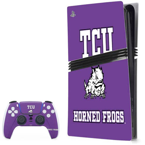 Texas Christian University Mascot PS5 Pro Bundle Skin