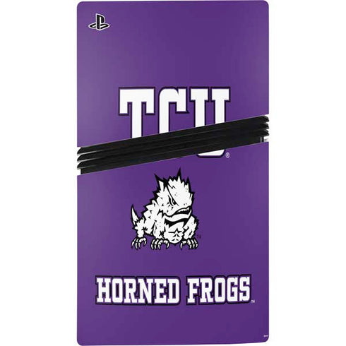 Texas Christian University Mascot PS5 Pro Console Skin