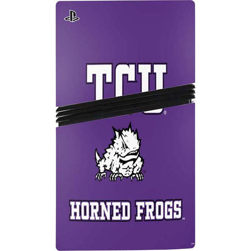 Texas Christian University Mascot PS5 Pro Disk Console Skin