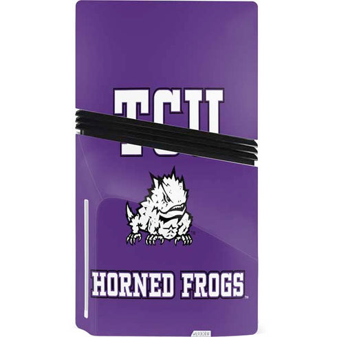 Texas Christian University Mascot PS5 Pro Disk Console Skin