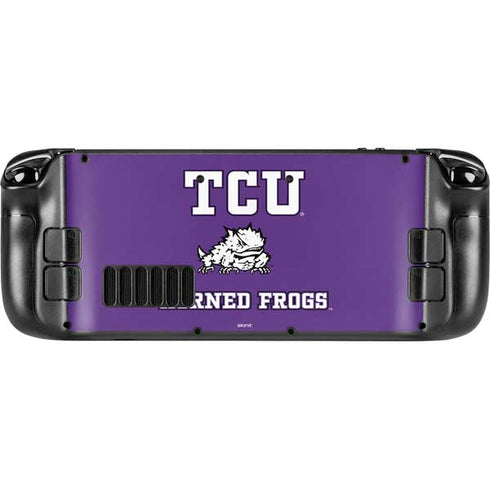 Texas Christian University Mascot Steam Deck Handheld Gaming Computer Skin