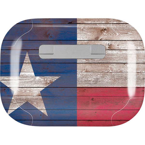 Texas Flag Dark Wood AirPods Skins