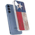 Texas Flag Dark Wood Galaxy A35 5G Clear Case
