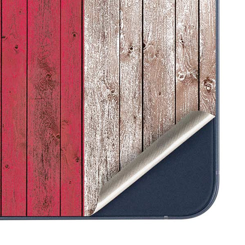 Texas Flag Dark Wood Galaxy A36 5G Skin