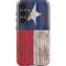 Texas Flag Dark Wood Galaxy S25 Plus Impact Case