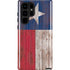 Texas Flag Dark Wood Galaxy S25 Ultra Impact Case
