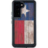 Texas Flag Dark Wood Galaxy S24 Waterproof Case
