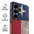 Texas Flag Dark Wood Galaxy S26 Impact Case