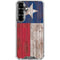Texas Flag Dark Wood Galaxy S26 Plus Clear Case