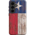 Texas Flag Dark Wood Galaxy S26 Plus Impact Case