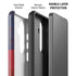 Texas Flag Dark Wood Galaxy S26 Plus Impact Case