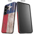 Texas Flag Dark Wood Galaxy S26 Plus Impact Case