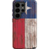 Texas Flag Dark Wood Galaxy S26 Ultra Impact Case