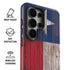 Texas Flag Dark Wood Galaxy S26 Ultra Impact Case