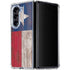 Texas Flag Dark Wood Galaxy Z Fold5 5G Clear Case