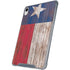Texas Flag Dark Wood iPad 11th Gen (2025) Clear Case