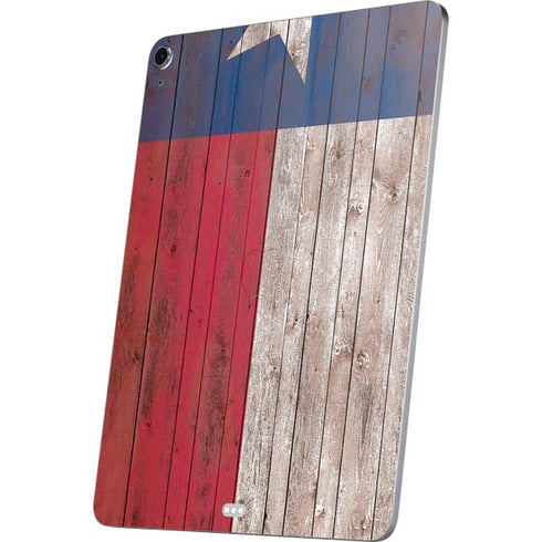 Texas Flag Dark Wood Apple iPad Air Skin