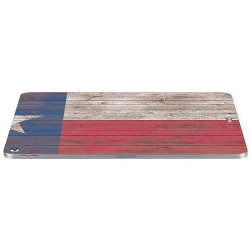 Texas Flag Dark Wood Apple iPad Air Skin
