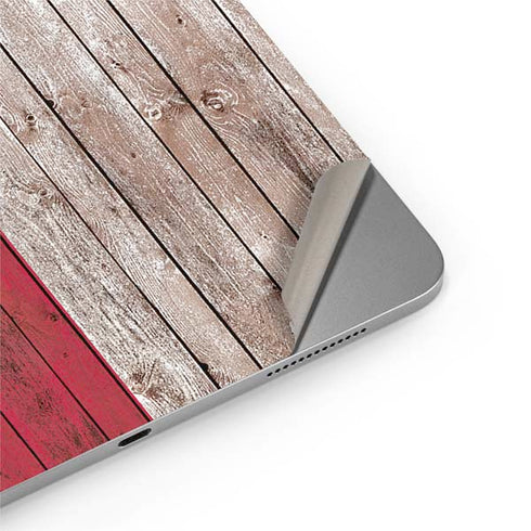Texas Flag Dark Wood Apple iPad Air Skin