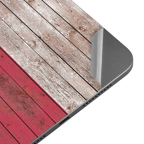 Texas Flag Dark Wood Apple iPad Mini Skin