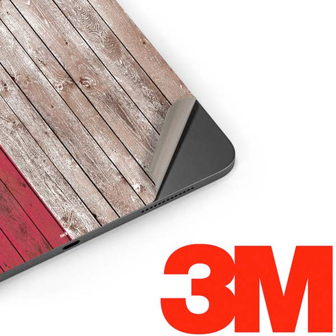 Texas Flag Dark Wood Apple iPad Pro Skin