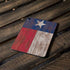 Texas Flag Dark Wood Apple iPad Pro Skin