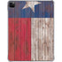Texas Flag Dark Wood iPad Pro 11in (2024) Clear Case