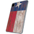 Texas Flag Dark Wood iPad Pro 11in (2024) Clear Case