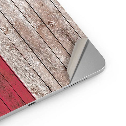 Texas Flag Dark Wood iPad Pro 13in M4 (2024) Skin