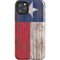 Texas Flag Dark Wood iPhone Cases