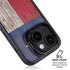Texas Flag Dark Wood iPhone 13 Kickstand Case