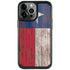 Texas Flag Dark Wood iPhone Cases