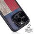Texas Flag Dark Wood iPhone 14 Pro Max Kickstand Case