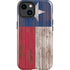 Texas Flag Dark Wood iPhone 15 Impact Case