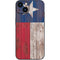 Texas Flag Dark Wood iPhone 15 Skin