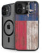 Texas Flag Dark Wood iPhone 16 Kickstand Case