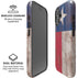 Texas Flag Dark Wood iPhone 16 Plus Magsafe Impact Case