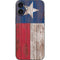 Texas Flag Dark Wood iPhone 16 Plus Skin