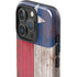 Texas Flag Dark Wood iPhone 16 Pro Impact Case