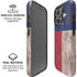 Texas Flag Dark Wood iPhone 16 Pro Magsafe Impact Case