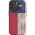 Texas Flag Dark Wood iPhone 16 Pro Max Magsafe Impact Case