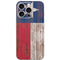 Texas Flag Dark Wood iPhone 16 Pro Skin