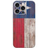 Texas Flag Dark Wood iPhone 16 Pro Skin