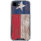 Texas Flag Dark Wood iPhone 16e Clear Case