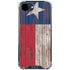 Texas Flag Dark Wood iPhone 16e Clear Case